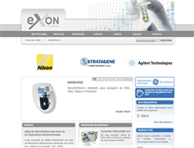 Tablet Screenshot of exonbiotec.com.br